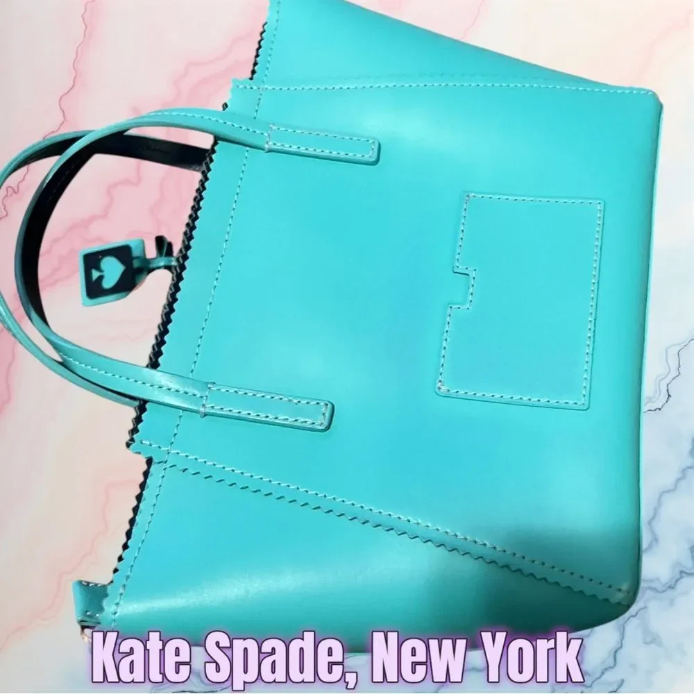 Preowned Kate Spade New York Ivy Drive Loryn Small Tote – Turquoise Blue
